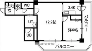 PRIME URBAN札幌 RIVER FRONT【28階】の間取り
