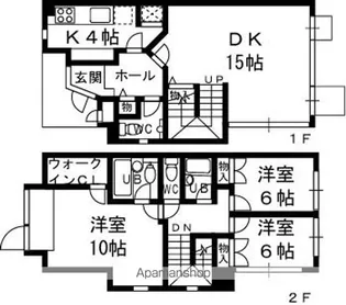 ロイヤル山芦屋【1階】の間取り