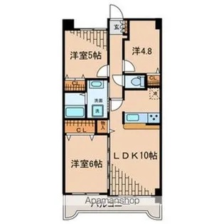 ベルメゾン花筐【304号室号室】の間取り