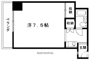 サンコーポ白川【41号室】の間取り