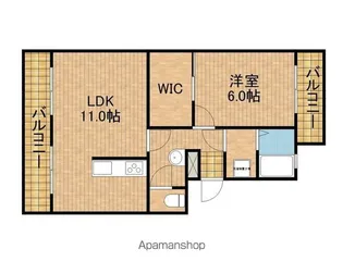 マイシャトー国府台【4階】の間取り