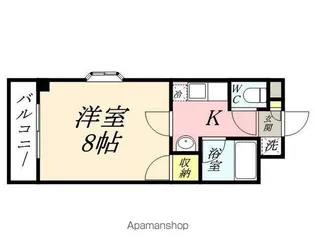 SOLEIL LEVANT浜【206号室】の間取り