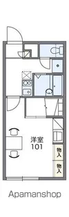 レオパレス北緯43度【2階】の間取り