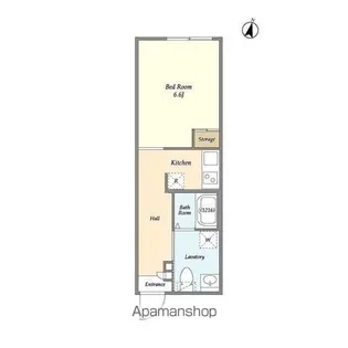 横浜ベイクリウス【8階】の間取り