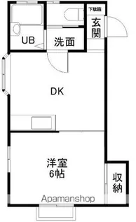 旭ルーミー新庄16号館【101号室】の間取り