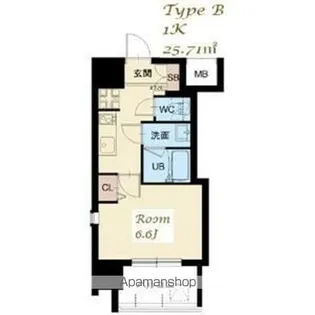 スプランディッド 大山【13階】の間取り