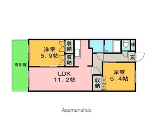 プロニティ青木【1階】の間取り