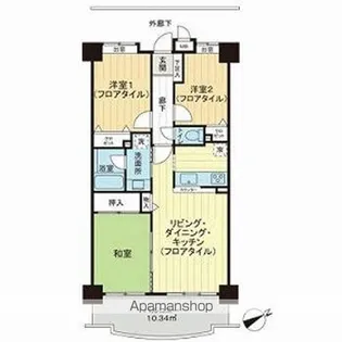 モリス朝霞台【405号室】の間取り