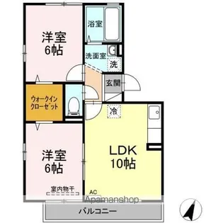 エントピア B棟【2階】の間取り