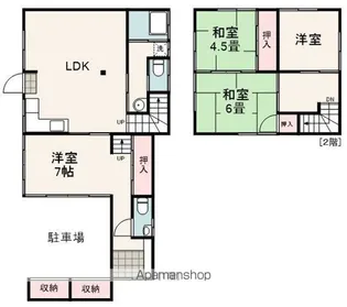 静岡県静岡市清水区由比寺尾【一戸建】の間取り