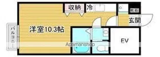GRACE COURT荒田【202号室】の間取り