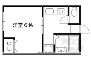 阪急アパート【5号室】の間取り
