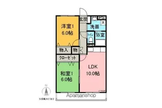 コーポラス和【105号室】の間取り
