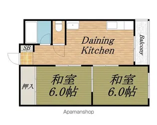 大栄マンション【2階】の間取り