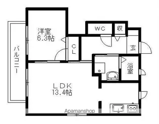 ソフィア【1階】の間取り