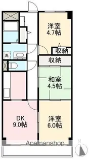 伏石パークアベニュー【103号室】の間取り