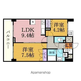 プラウドフラット浅草駒形【1202号室】の間取り