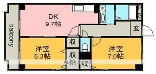 ウィルあじま【3階】の間取り
