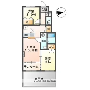 PLAINE掛尾【1階】の間取り