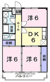 パルシャス21【3階】の間取り