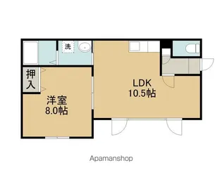 ロイヤルハイム青雲C【201号室】の間取り