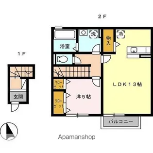 ロゼッリーナ6【2階】の間取り