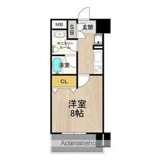 ディオレクレスト東心斎橋【10階】の間取り