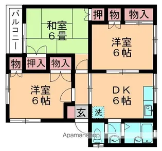 パティオ・Y2【2階】の間取り