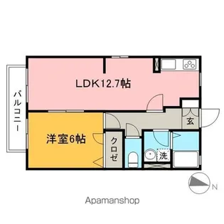 ジュノスメゾン【2階】の間取り