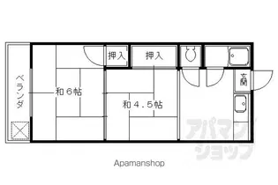 丸善ハイツ【206号室】の間取り
