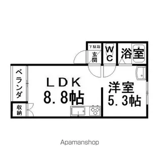中ノ島センターパーク5番館【1階】の間取り