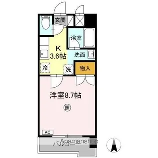 アムールシャトー【8階】の間取り