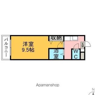 A・CITY明治本町【406号室】の間取り