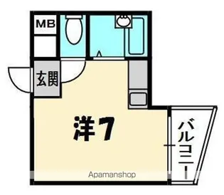 プチシャトー末広【3階】の間取り