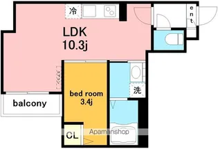 Jack koshin5【3階】の間取り