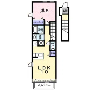 クリスマスローズD【2階】の間取り