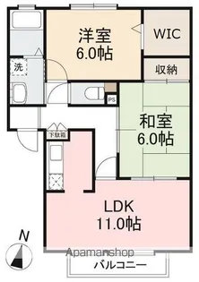 フォブールTAKA C・D棟【C102号室】の間取り