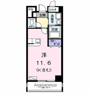 メゾンカルム【6階】の間取り