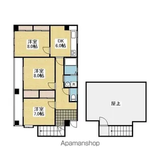 MT.CERVIN【401.号室】の間取り