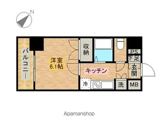 スパシエレジデンス1ST.【4階】の間取り