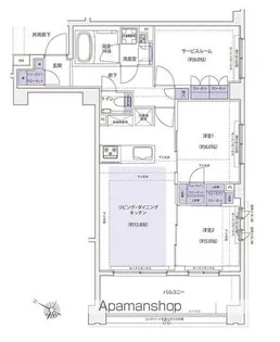 KDXレジデンス横濱紅葉坂【4階】の間取り