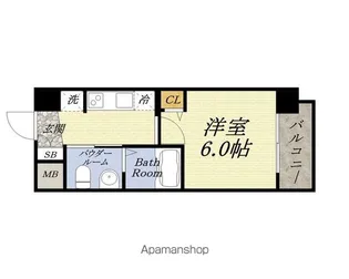 エグゼ大阪ドーム【9階】の間取り