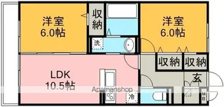 ボヌール(並木新町)【2階】の間取り