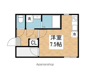 ハーモニーテラス大久手町【102CP号室】の間取り
