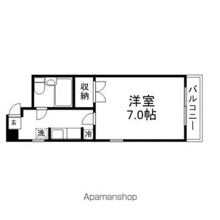 フラットBE−ONE【205号室】の間取り