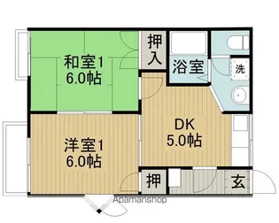 イツミハウスE棟【201号室】の間取り
