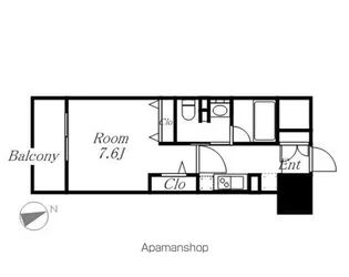フレールコート東別院【1階】の間取り