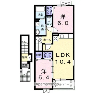 グランブルー 3RD【2階】の間取り