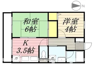 NESTEGRAN松ケ丘【1号室】の間取り