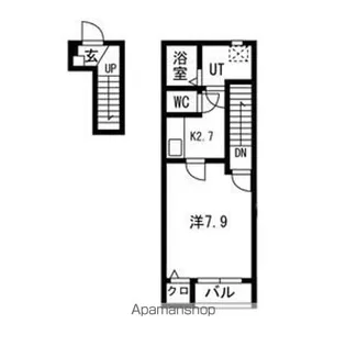宮城県仙台市青葉区小田原7丁目【アパート】の間取り